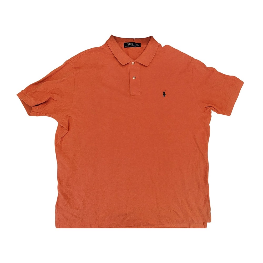 Polo Ralph Lauren Men's Orange Short‎ Sleeve Classic Fit Polo Shirt XXL